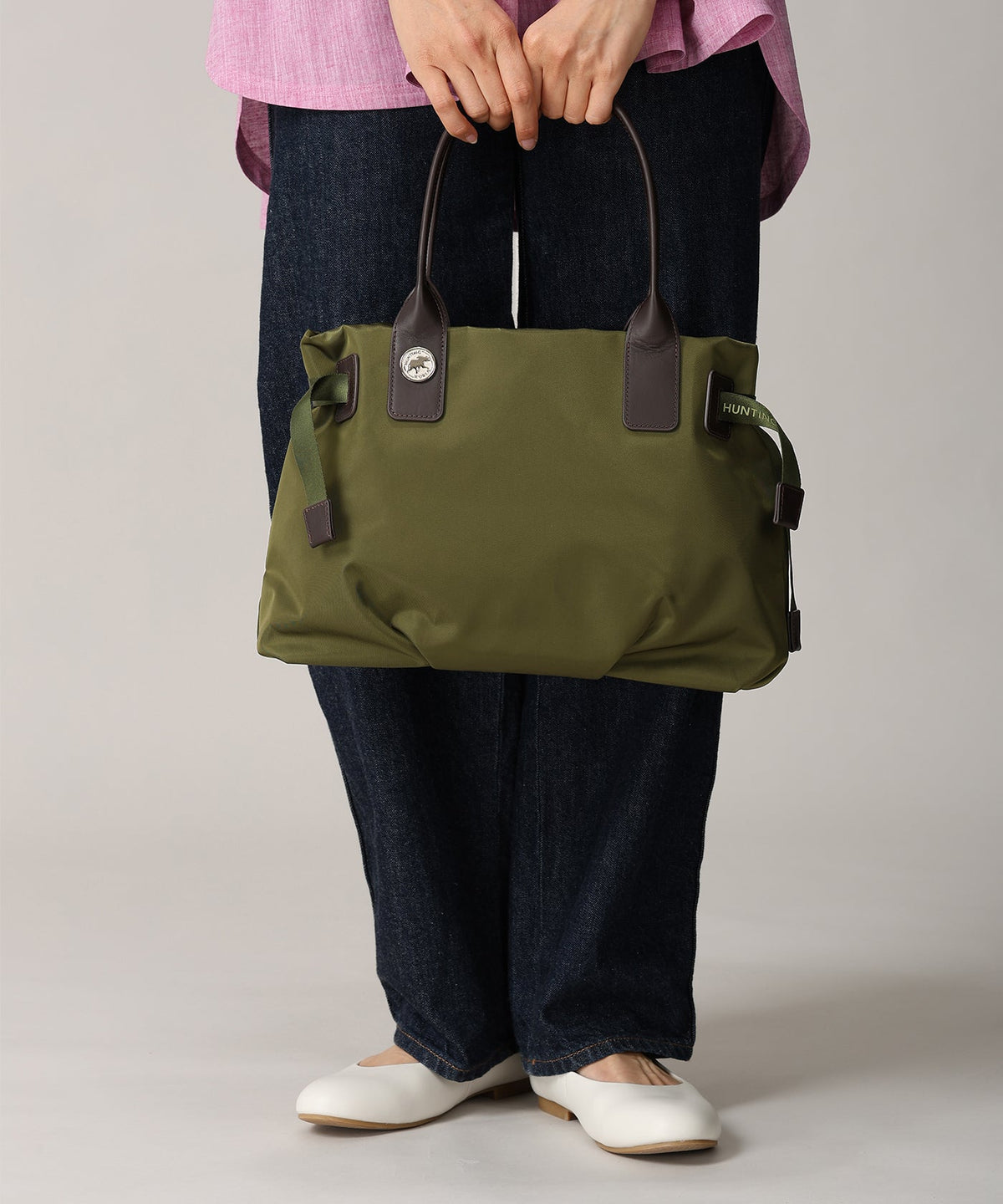 HUNTING WORLD アットイーズサックフル[トートバッグS 7301SCF]オリーブ6109403346