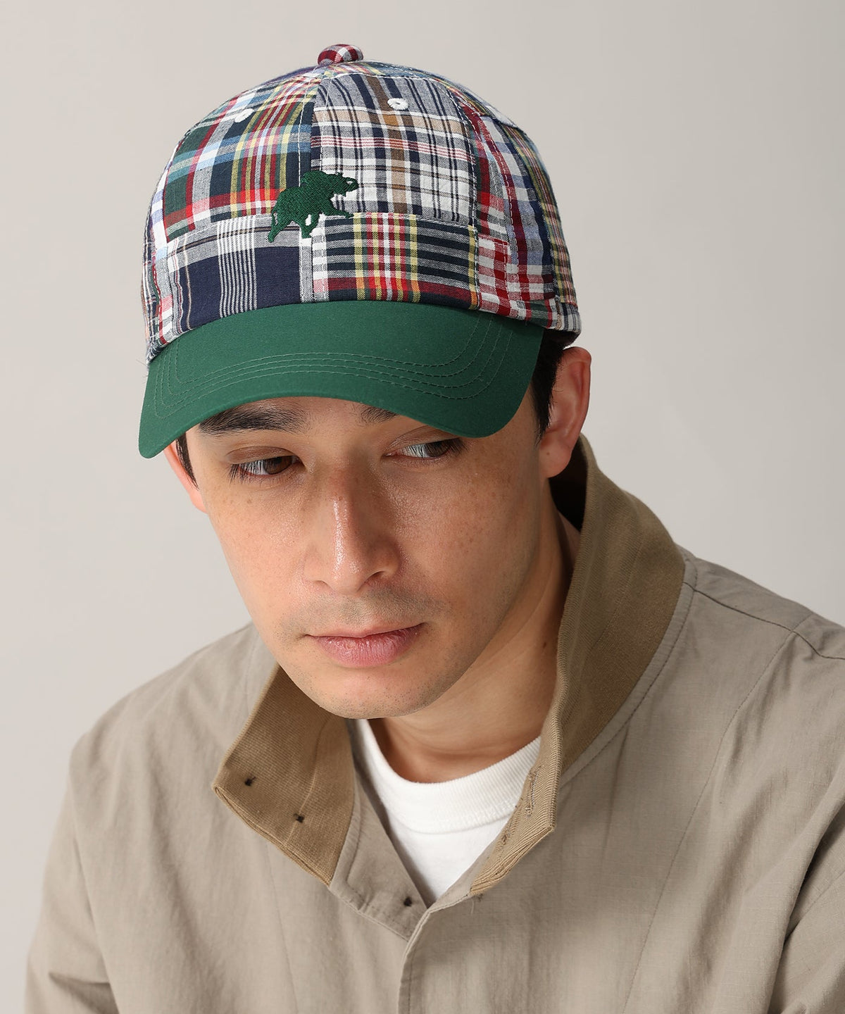 HUNTING WORLD [パッチワークキャップ 61CP01]ネイビー6205890178メンズ
