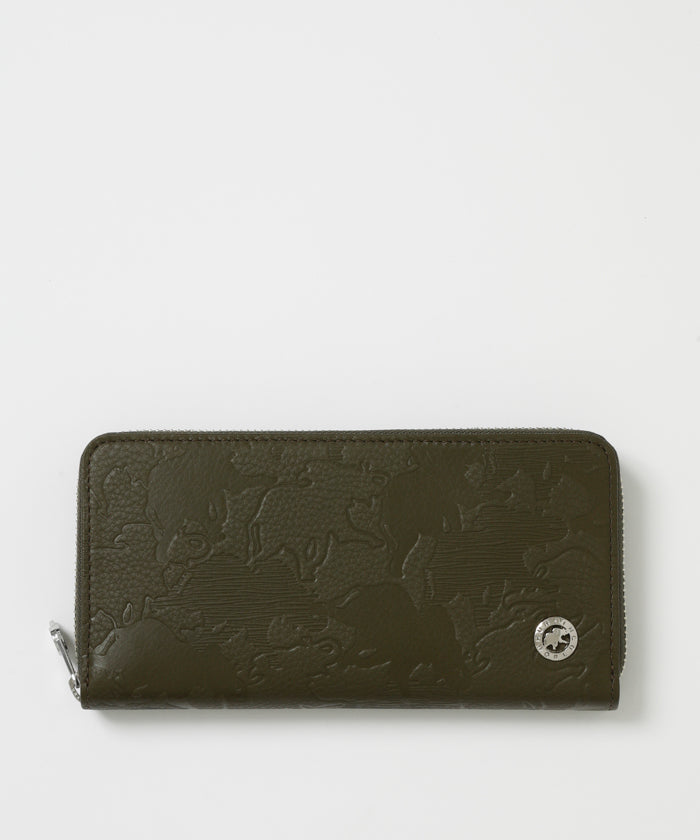 HUNTING WORLD レガーロ[ロングジップウォレット310RGL]オリーブ6119300146