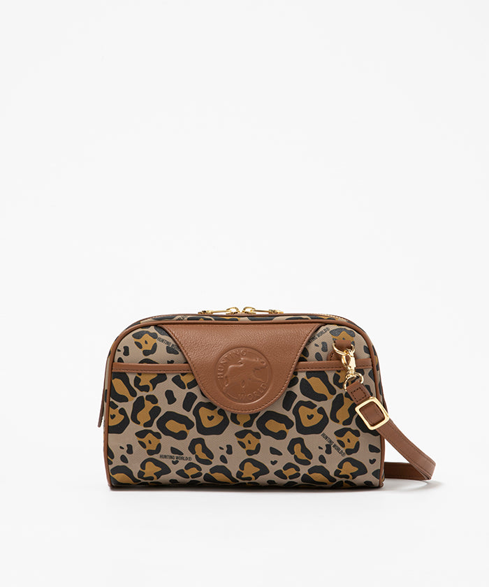 トラディションレオパード[コスメティックバッグ 7431TRL]ブラウン6109410736 HUNTING WORLD