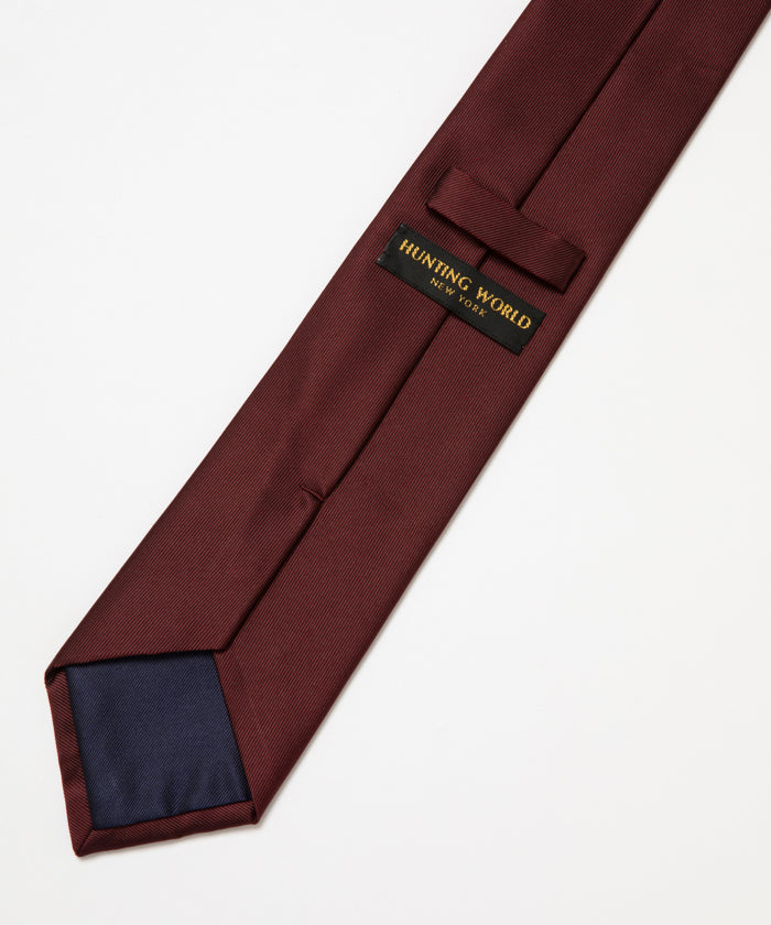 HUNTING WORLD [ネクタイ NH2307]バーガンディ6509910718メンズ