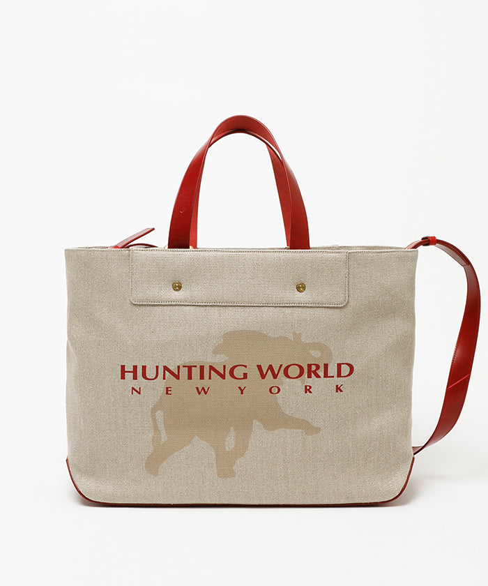 ノマド[トートバッグL 3246NMD]レッド6109152115 HUNTING WORLD
