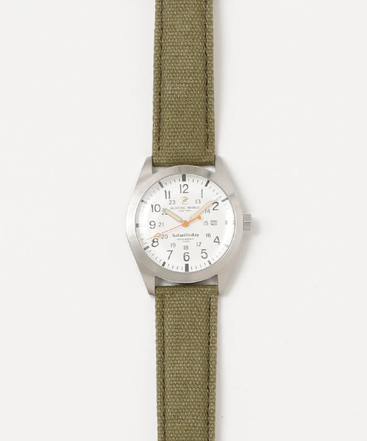 サファリトゥデイ[ウォッチWT555]ホワイト6509830400 HUNTING WORLD