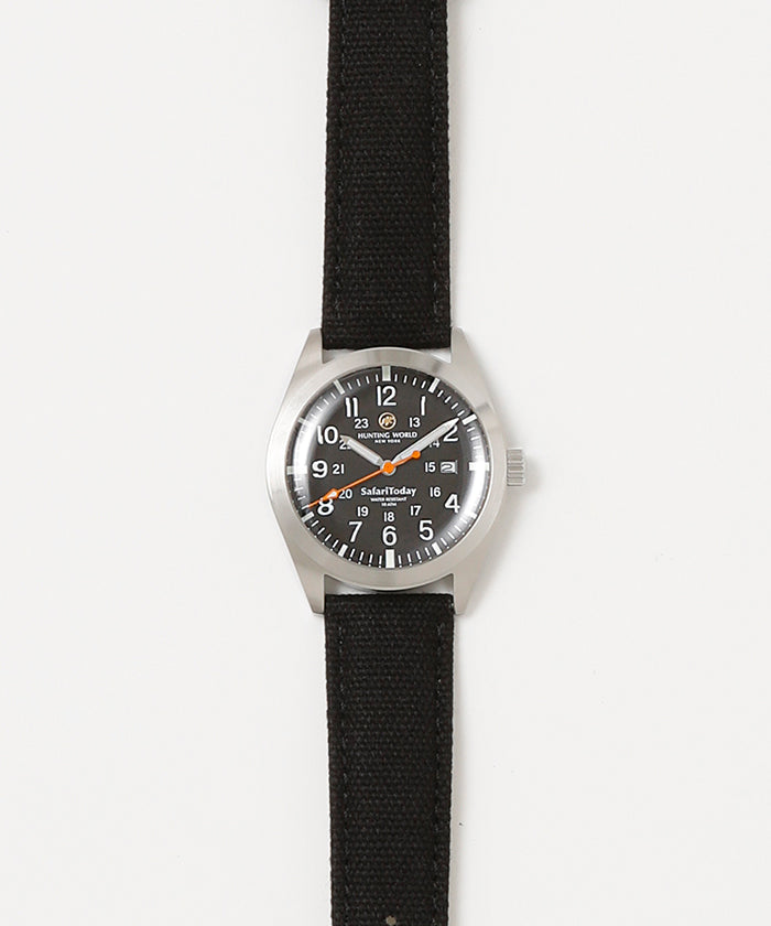 サファリトゥデイ[ウォッチWT555]ブラック6509830408 HUNTING WORLD