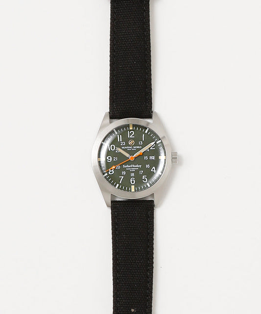 サファリトゥデイ[ウォッチWT555]グリーン6509830455 HUNTING WORLD
