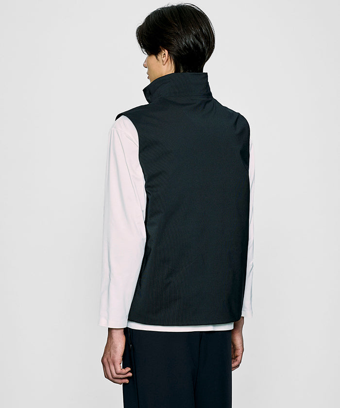 CRAFTED BY DESCENTE.LAB[オルタネイトリーウェーブ ダウンベスト FVE12M]ブラック6234600308メンズ HUNTING WORLD