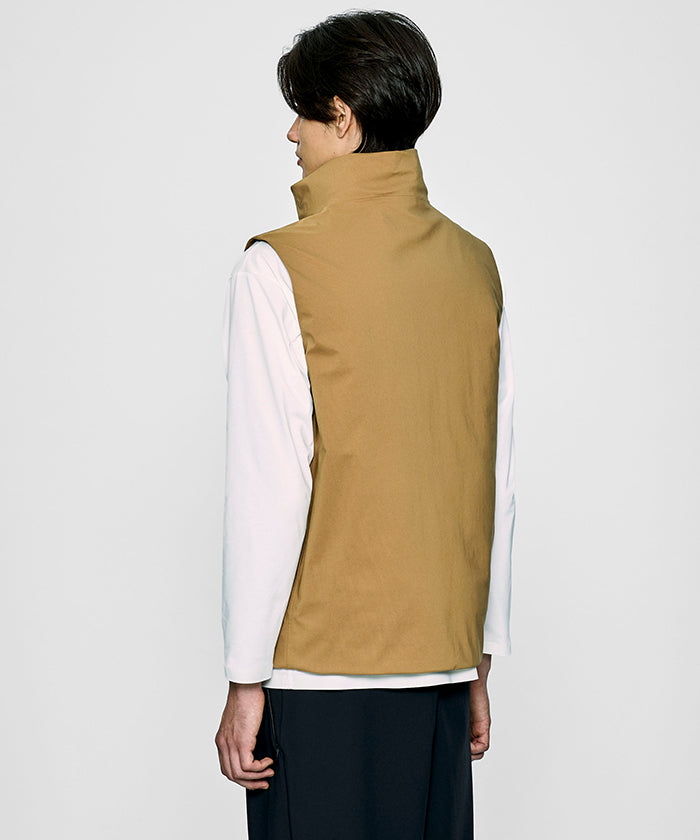 CRAFTED BY DESCENTE.LAB[オルタネイトリーウェーブ ダウンベスト FVE12M]キャメル6234600334メンズ HUNTING WORLD