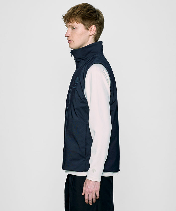 CRAFTED BY DESCENTE.LAB[オルタネイトリーウェーブ ダウンベスト FVE12M]ネイビー6234600378メンズ HUNTING WORLD