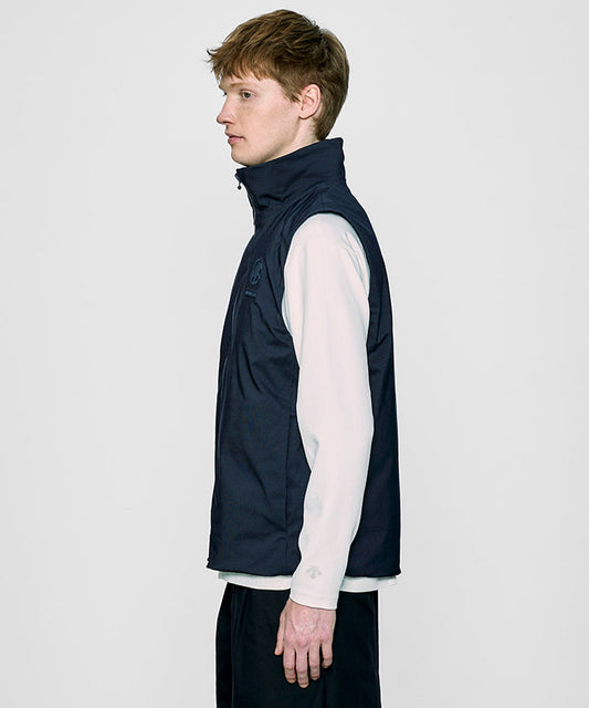 CRAFTED BY DESCENTE.LAB[オルタネイトリーウェーブ ダウンベスト FVE12M]ネイビー6234600378メンズ HUNTING WORLD