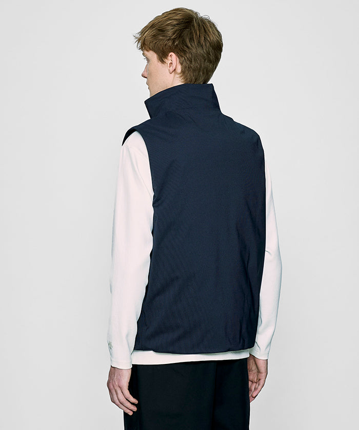 CRAFTED BY DESCENTE.LAB[オルタネイトリーウェーブ ダウンベスト FVE12M]ネイビー6234600378メンズ HUNTING WORLD