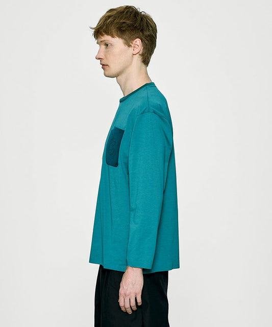 CRAFTED BY DESCENTE.LAB[プライムフレックス・プレーティングジャージ 長袖 FLT55M]グリーン6234601455メンズ HUNTING WORLD