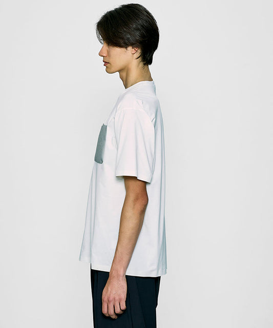 CRAFTED BY DESCENTE.LAB[プライムフレックス・プレーティングジャージ 半袖 FHS56M]ホワイト6234601500メンズ HUNTING WORLD