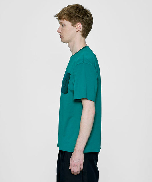 CRAFTED BY DESCENTE.LAB[プライムフレックス・プレーティングジャージ 半袖 FHS56M]グリーン6234601555メンズ HUNTING WORLD