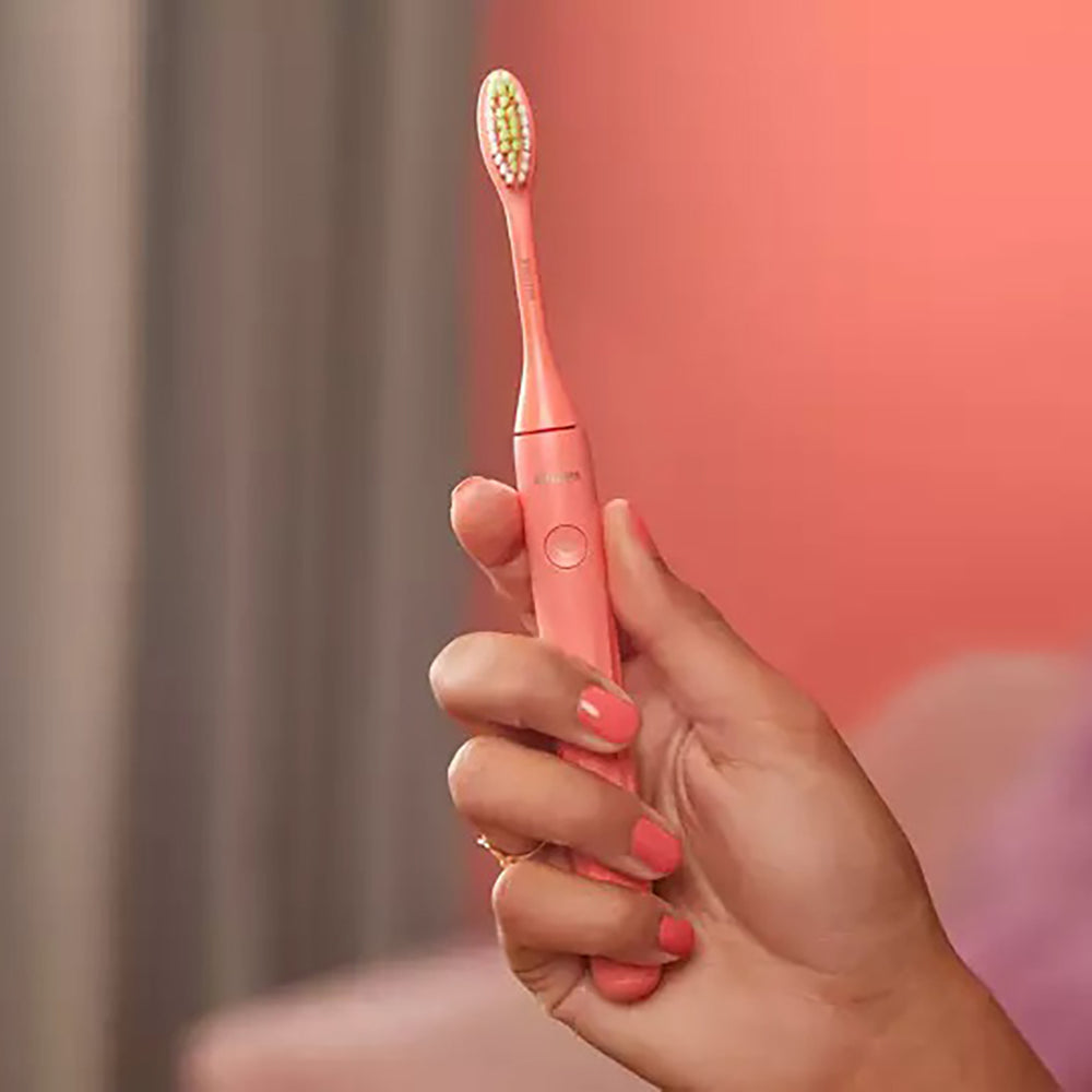 フィリップス Philips One by Sonicare 乾電池式電動歯ブラシ(サンゴ)