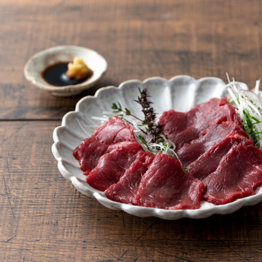 熊本・阿蘇山麓　ふじ馬刺し赤身食べくらべセット