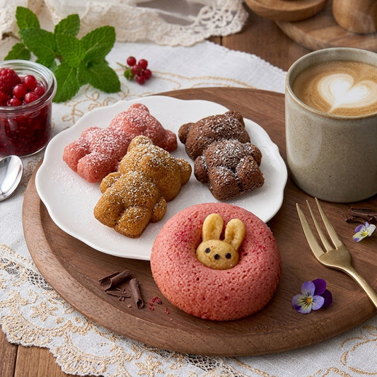 パティスリークマンシ＆アニマルドーナツ 4種食べ比べ（4個）