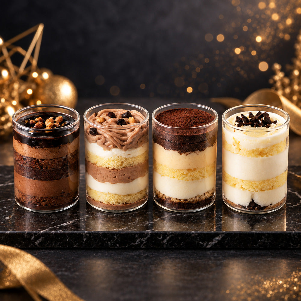 shirokane sweets TOKYO　白金グラスケーキ　ショコラクリスマス限定　4種食べ比べセット