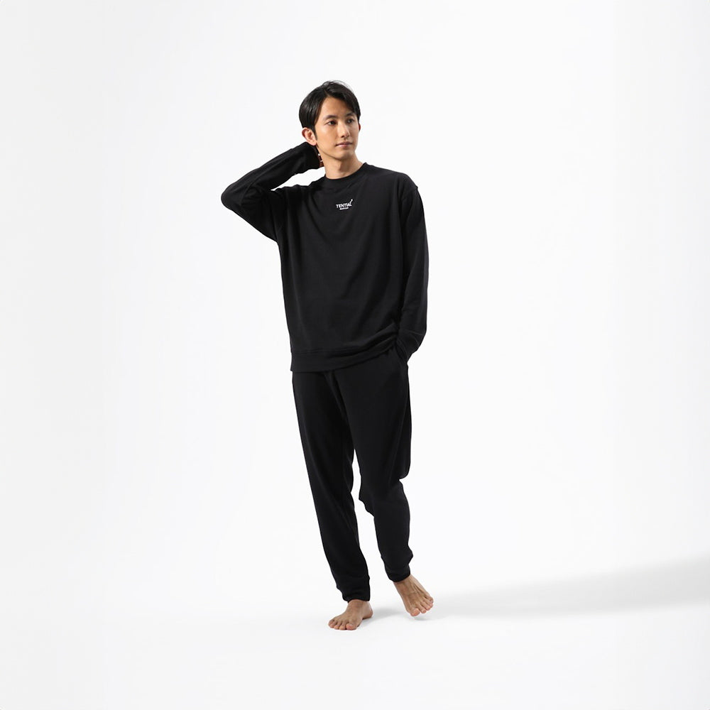 【一般医療機器】リカバリーウェアBAKUNE スウェット上下　ブラック（Unisex XL）