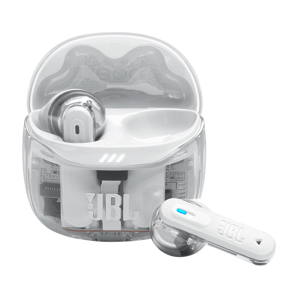JBL　2ウェイハイブリッドノイズキャンセリング完全ワイヤレスイヤホン　Tune Flex 2 Ghost Edition　ホワイト
