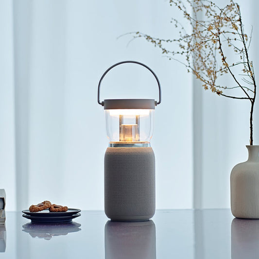 Re・De LightSound ワイヤレススピーカー付ランタン ベージュ