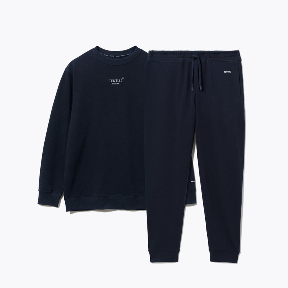 リカバリーウェア BAKUNE スウェット 上下 ネイビー (Men'S_XL)