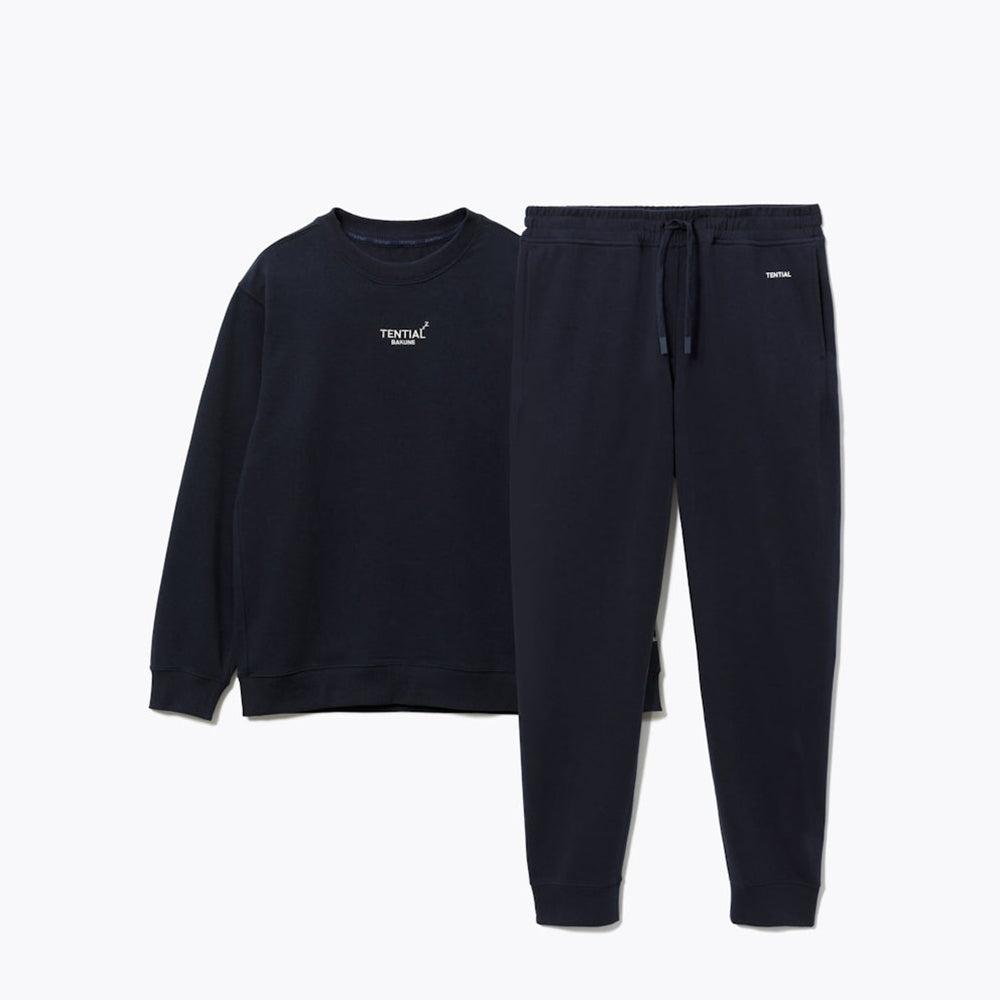 リカバリーウェア BAKUNE スウェット 上下 ネイビー (Women’s_XL)