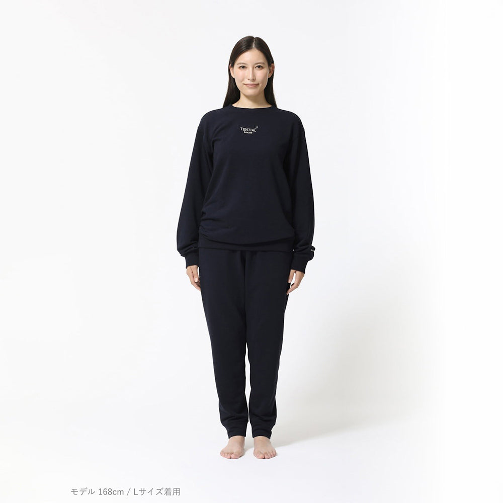 リカバリーウェア BAKUNE スウェット 上下 ネイビー (Women’s_XL)