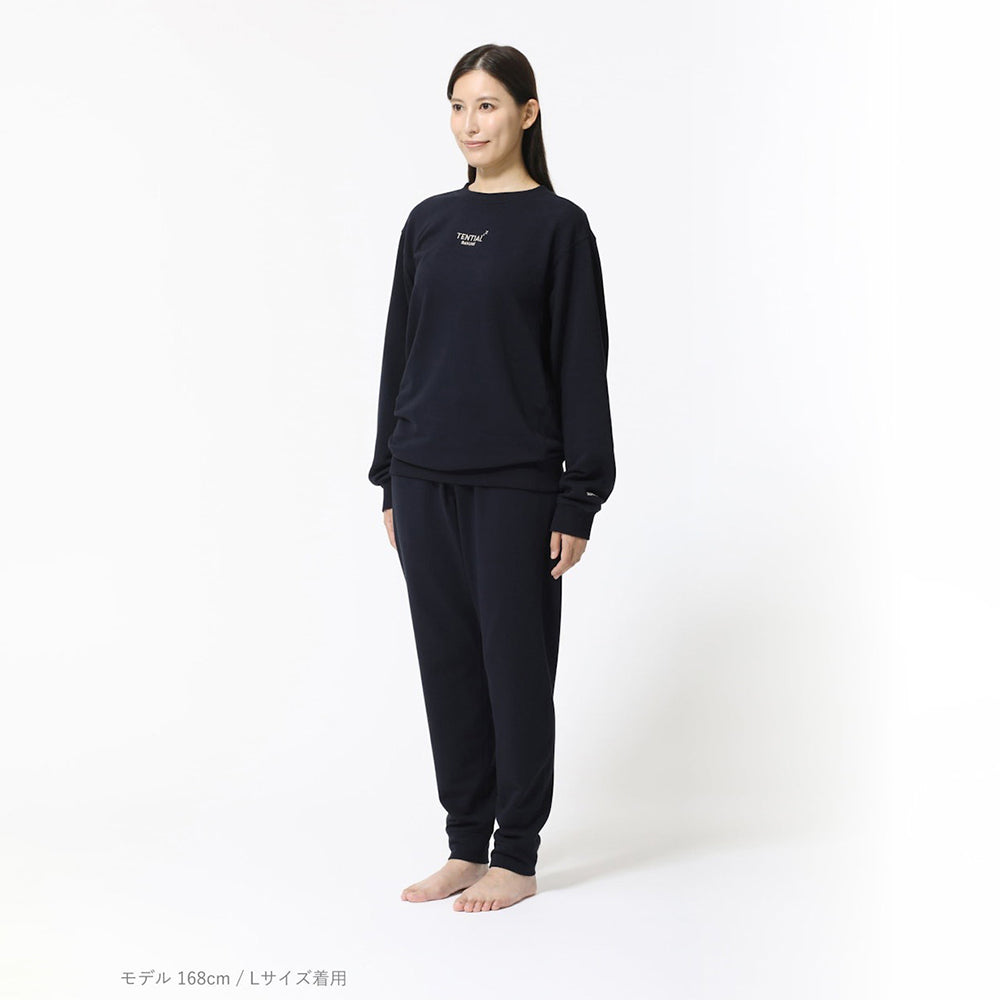 リカバリーウェア BAKUNE スウェット 上下 ネイビー (Women’s_XL)