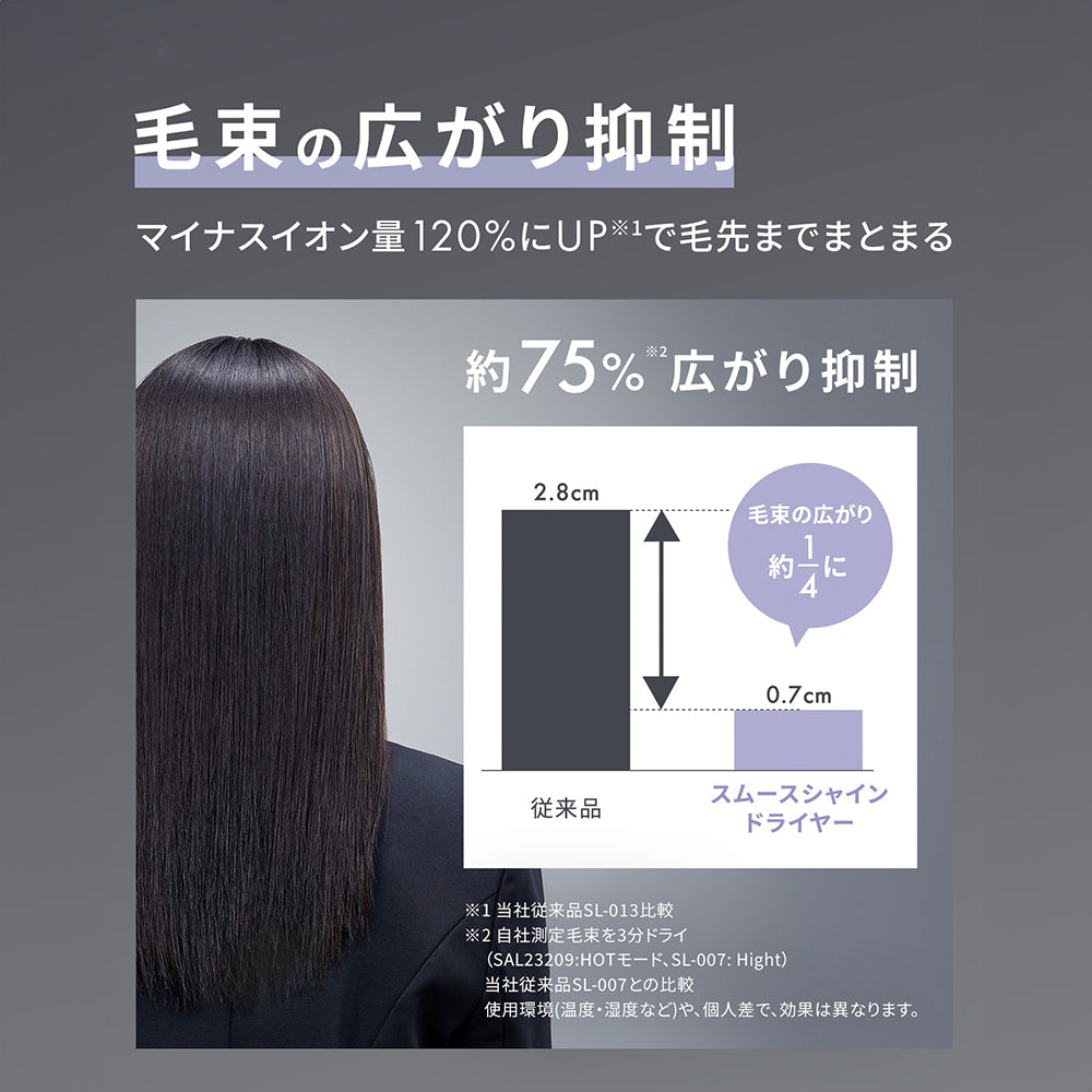 SALONIA スムースシャインドライヤー　グレー