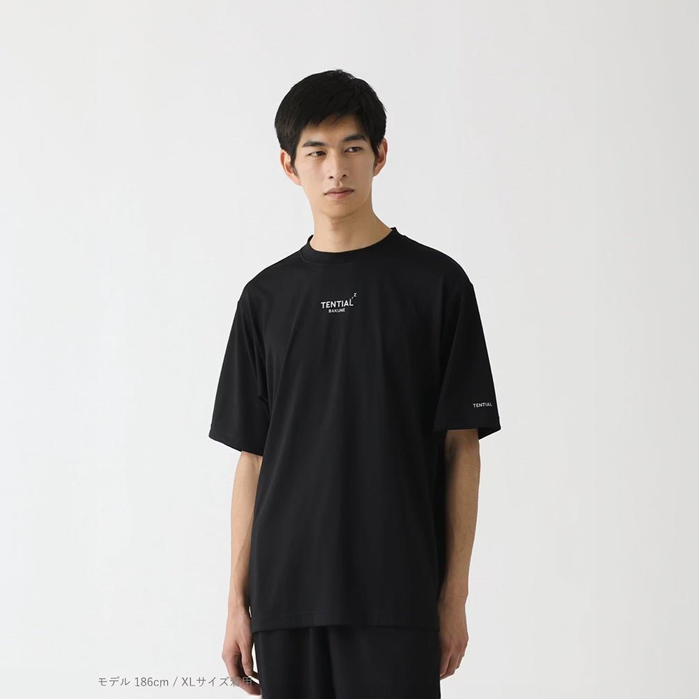 リカバリーウェア BAKUNE Dry Men's 半袖上下セット ブラック M 【一般医療機器】