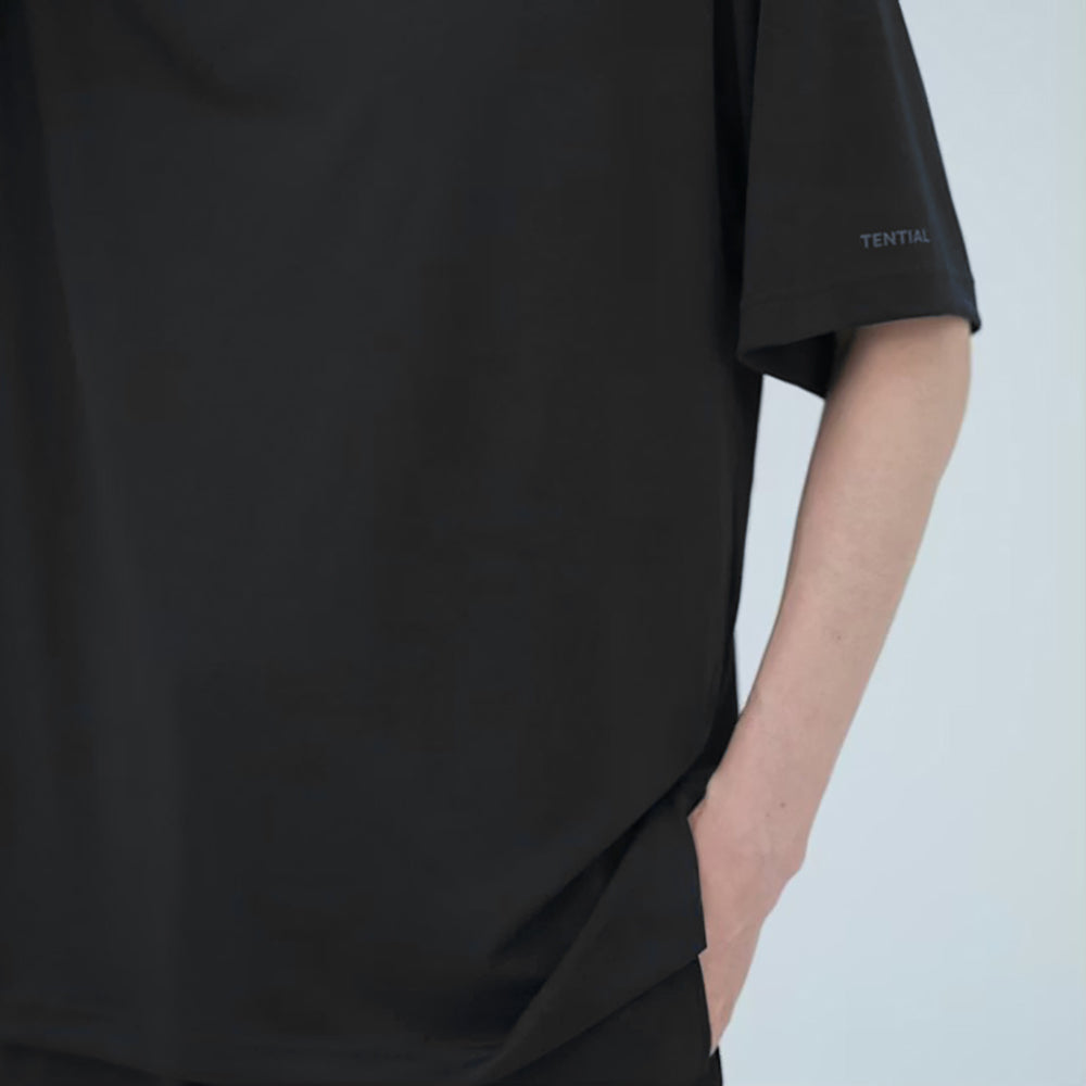 リカバリーウェア BAKUNE Dry Men's 半袖上下セット ブラック M 【一般医療機器】