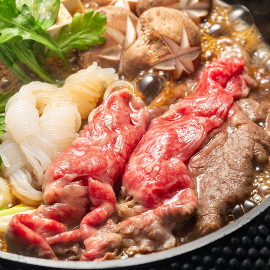 はこだて大沼黒牛　肩ロース すき焼き 500g