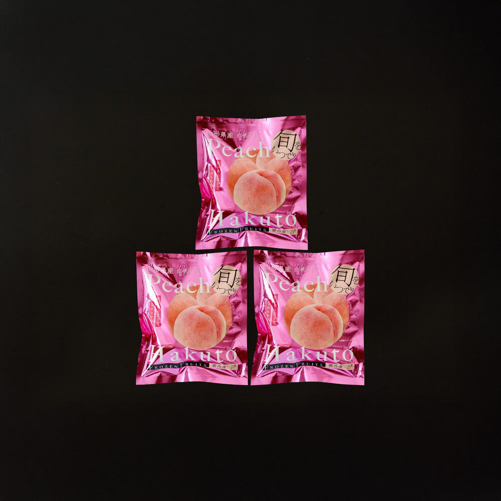 「凍眠フルーツ」 山形 白桃3袋セット