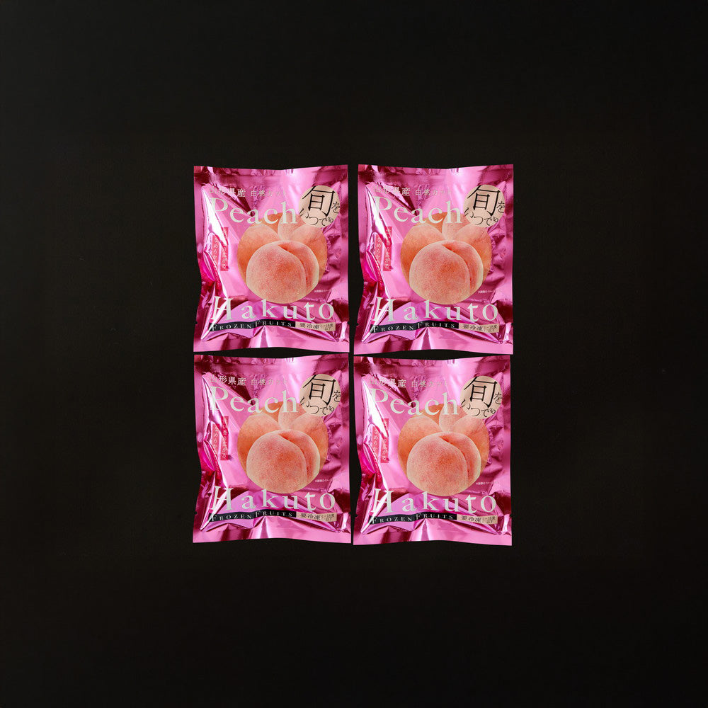 「凍眠フルーツ」 山形 白桃4袋セット