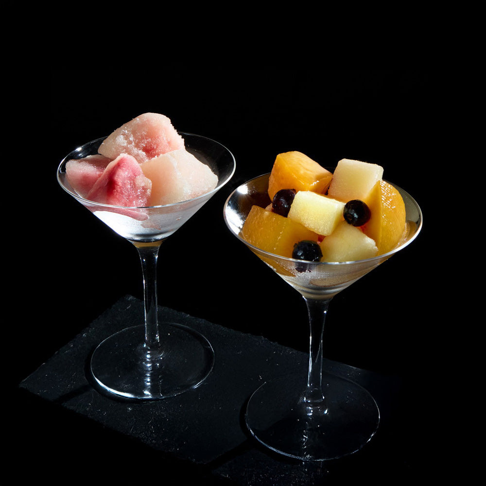 「凍眠フルーツ」 山形 2種食べ比べ（白桃、ミックスフルーツ）