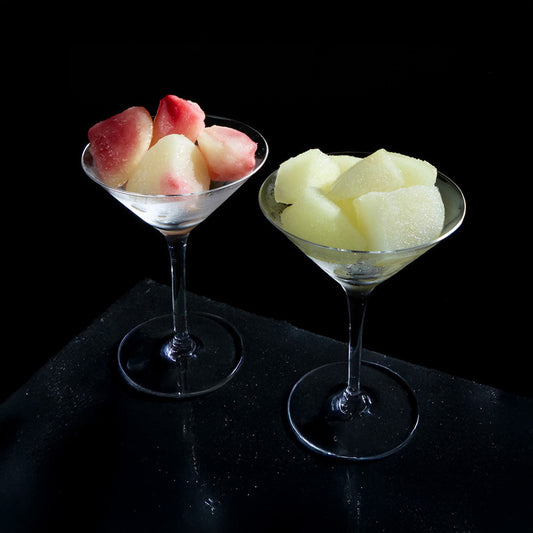 「凍眠フルーツ」 山形 2種食べ比べ（白桃、ラ・フランス）