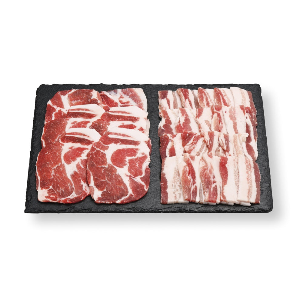 ナンチク 鹿児島県産黒豚 焼肉用（肩ロース200g、バラ200g）