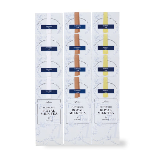 アシュビィズ オブ ロンドン ロイヤルミルクティーセット（バニラ・キャラメル・ハニー各40袋）