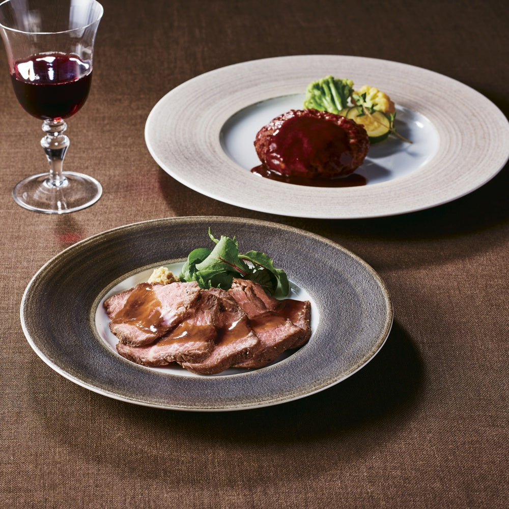 たいめいけん黒毛和牛ローストビーフと二種のハンバーグセット