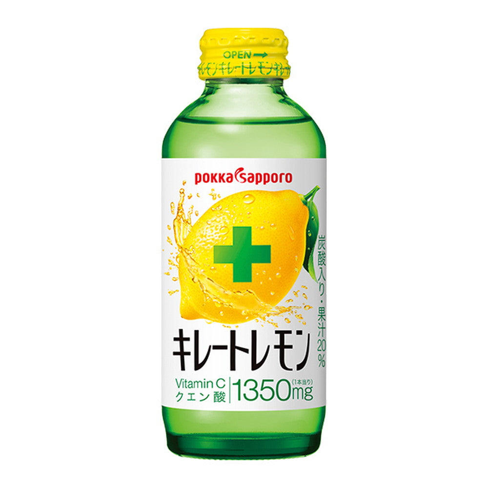 ポッカサッポロ キレートレモン 瓶 155ml 24本