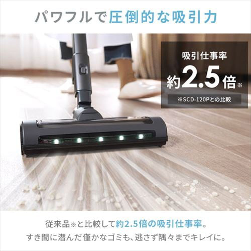 アイリスオーヤマ 充電式サイクロンスティッククリーナー daspoホワイト