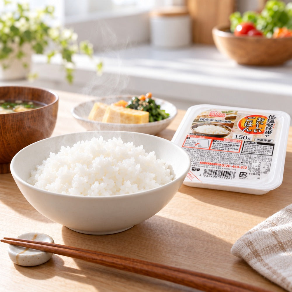 アイリス　低温製法米のおいしいごはん　国産米150g3個（8袋）