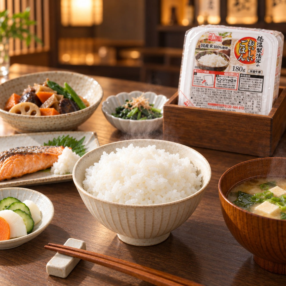 アイリス　低温製法米のおいしいごはん　国産米180g3個（8袋）