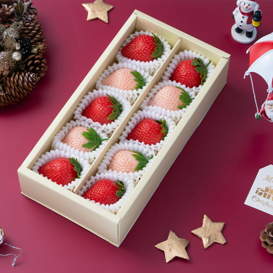 【クリスマス限定】フルーツ専門店「南国フルーツ」がセレクト 紅白苺10粒ギフト