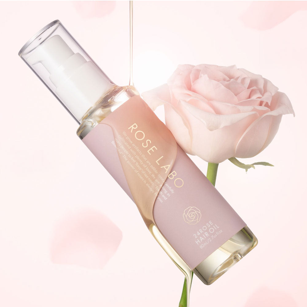 食べられるバラ農園 ROSE LABO 24ROSE ローズヘアオイル