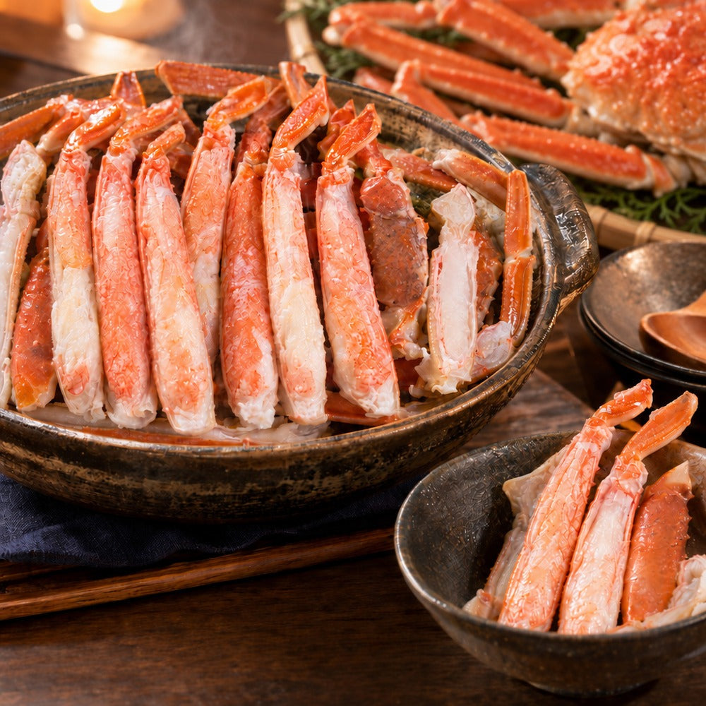 甘みたっぷり ボイルずわいがに 殻カット済みハーフポーション（500g）