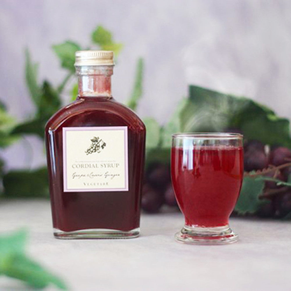 ベジターレ　コーディアル　2種飲み比べ(瀬戸内レモン、葡萄カシスジンジャー)