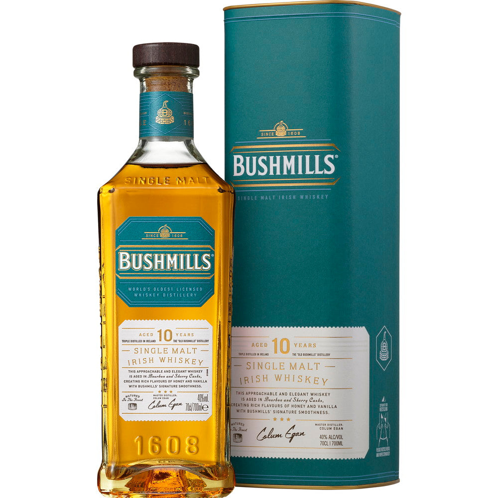 アイリッシュウイスキー BUSHMILLS(ブッシュミルズ)10年 700ml 4本