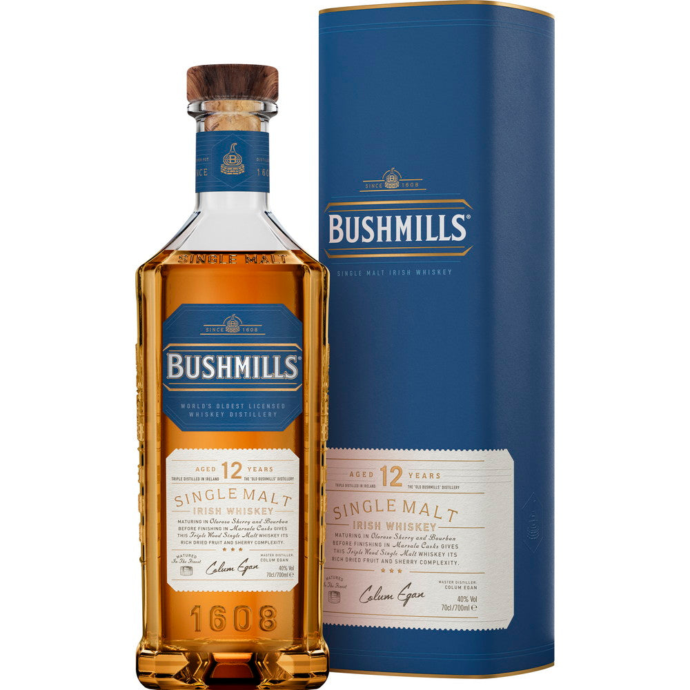 アイリッシュウイスキー BUSHMILLS(ブッシュミルズ)シングルモルト12年 700ml 4本