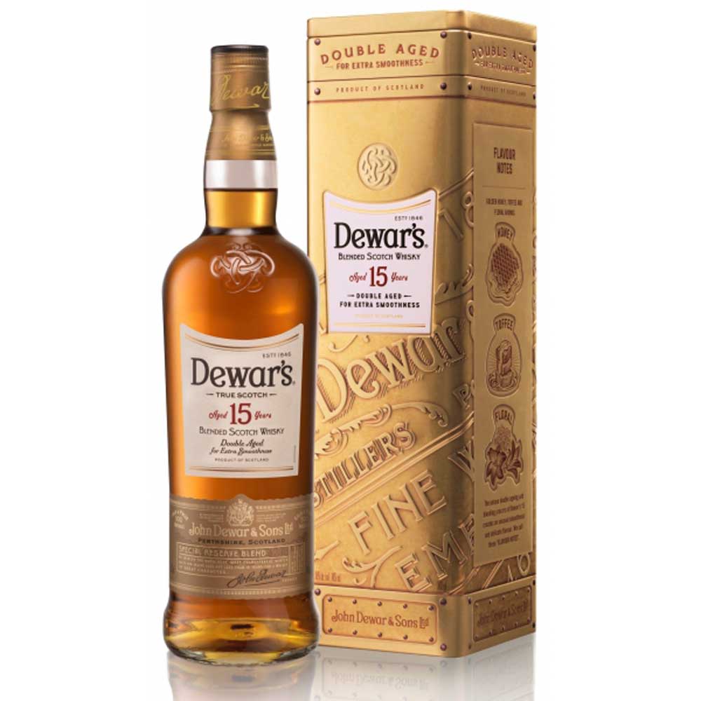 スコッチウイスキー Dewar's(デュワーズ)15年 750ml 6本